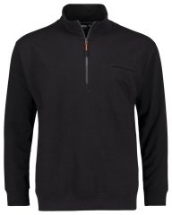 Adamo 159305 Sweatshirt com gola alta e fecho Preto