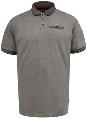 D555 Holyhead Polo Texturizado Com Bolso No Peito Cinzento