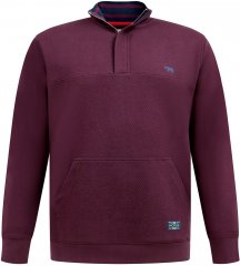 D555 Lancaster Sweatshirt Matelassada Bordô