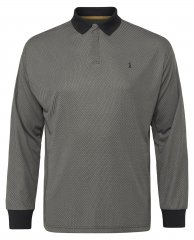 North Latitude Cool Effect Polo Manga Comprida Preto