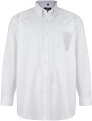 Kam Oxford shirt Long sleeve White