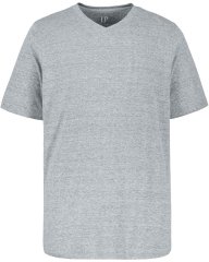 JP1880 702415 T-shirt de decote em V Cinzento mesclado