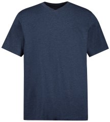 JP1880 702415 T-shirt de decote em V Azul médio mesclado