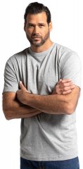 JP1880 702637 T-shirt de decote redondo pack de 2 Cinzento mesclado