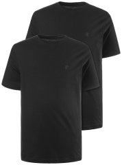 JP1880 702637 T-shirt de decote redondo pack de 2 Preto