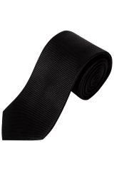 JP1880 711267 Gravata de seda extra-comprida Preto