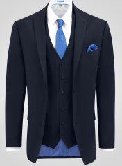 D555 Ted 4 Way Stretch Tailored Suit Jacket Azul-marinho