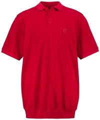 JP1880 712617 Polo com corte para barriga Vermelho chili