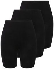 Ulla Popken 716595 Boxers pack de 3 Preto