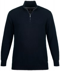 JP1880 716842 Camisola de malha com meio fecho Azul-marinho