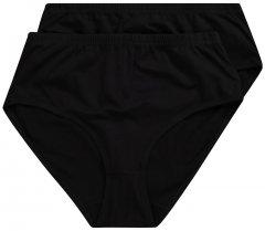 Ulla Popken 723498 Cuecas pack de 2 Preto