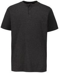JP1880 726695 T-shirt Henley Cinzento escuro