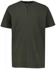 JP1880 726695 T-shirt Henley Azeitona escuro