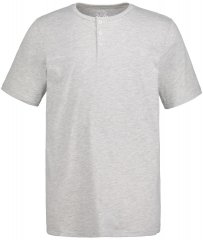 JP1880 726695 T-shirt Henley Cinzento mesclado
