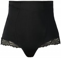 Ulla Popken 781632 Cuecas modeladoras de cintura alta Preto