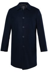 JP1880 795116 Repelente à água Sobretudo de lã Azul marinho