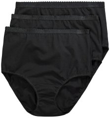 Ulla Popken 795269 Cuecas pack de 3 Preto