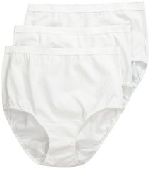 Ulla Popken 795269 Cuecas de cintura alta pack de 3 Branco