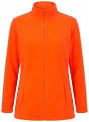 Ulla Popken 796970 Casaco polar leve Vermelho alaranjado