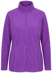 Ulla Popken 796970 Casaco polar leve Roxo escuro