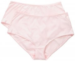 Ulla Popken 800279 Cuecas às riscas pack de 2 Rosa