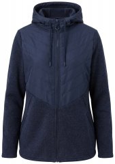 Ulla Popken 800400 Casaco forrado a polar Azul-marinho