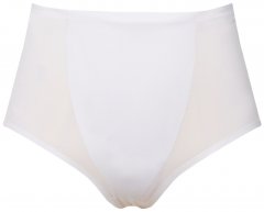 Ulla Popken 800498 Cuecas modeladoras de cintura alta Branco