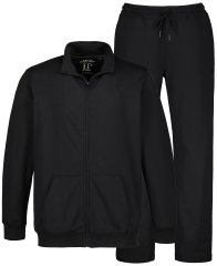 JP1880 802933 Conjunto de fato de treino com casaco e calças Preto