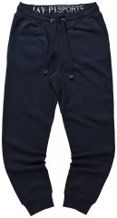 Jay-Pi 804175 Calças de fato de treino de corte ajustado com bolsos laterais Azul-marinho