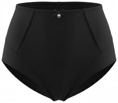 Ulla Popken 809385 Cuecas modeladoras com renda Preto