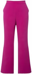 Ulla Popken 813306 Calças de fato largas com cós elástico Magenta