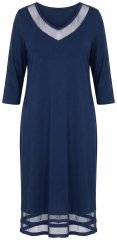 Ulla Popken 815333 Camisa de noite Azul-marinho