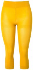 Ulla Popken 815580 Leggings de meia 3/4 com proteção das coxas 80 den Amarelo mostarda