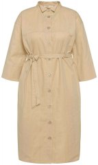 Ulla Popken 816283 Vestido camiseiro Verde claro