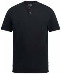 JP1880 818628 T-shirt Henley com corte para barriga Preto