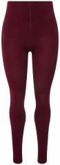 Ulla Popken 819652 Leggings de meia com efeito térmico Bordô