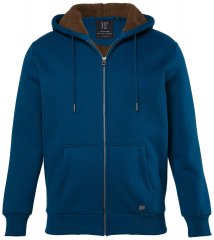 JP1880 820464 Casaco com capuz e forro teddy Azul tinta TALL