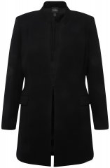 Ulla Popken 823318 Blazer com gola alta Preto