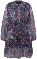 Ulla Popken 824976 Vestido estampado Azul-marinho