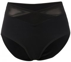 Ulla Popken 825676 Cuecas modeladoras de cintura alta Preto