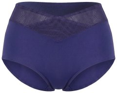 Ulla Popken 825676 Cuecas modeladoras de cintura alta Azul real