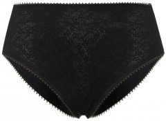 Ulla Popken 825790 Cuecas com flores com renda Preto