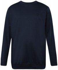JP1880 827128 T-shirt de manga comprida com corte para barriga Azul-marinho