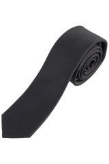 JP1880 828309 Gravata de seda extra-comprida Preto