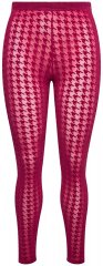 Ulla Popken 828982 Leggings de meia aos quadrados Vermelho baga