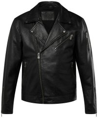 JP1880 830586 Casaco biker em napa de cordeiro Preto