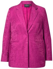 Ulla Popken 830767 Blazer efeito amarrotado Magenta