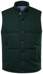 STHUGE 831896 Colete flanela acolchoado Verde escuro