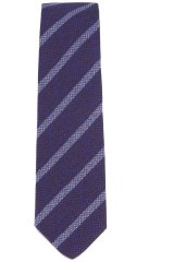 JP1880 831906 Gravata de seda às riscas extra-comprida Azul noite