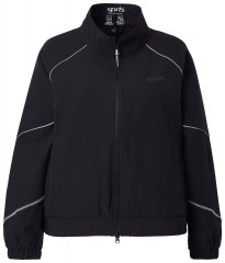 Ulla Popken 833237 Casaco desportivo com detalhes refletores Preto
